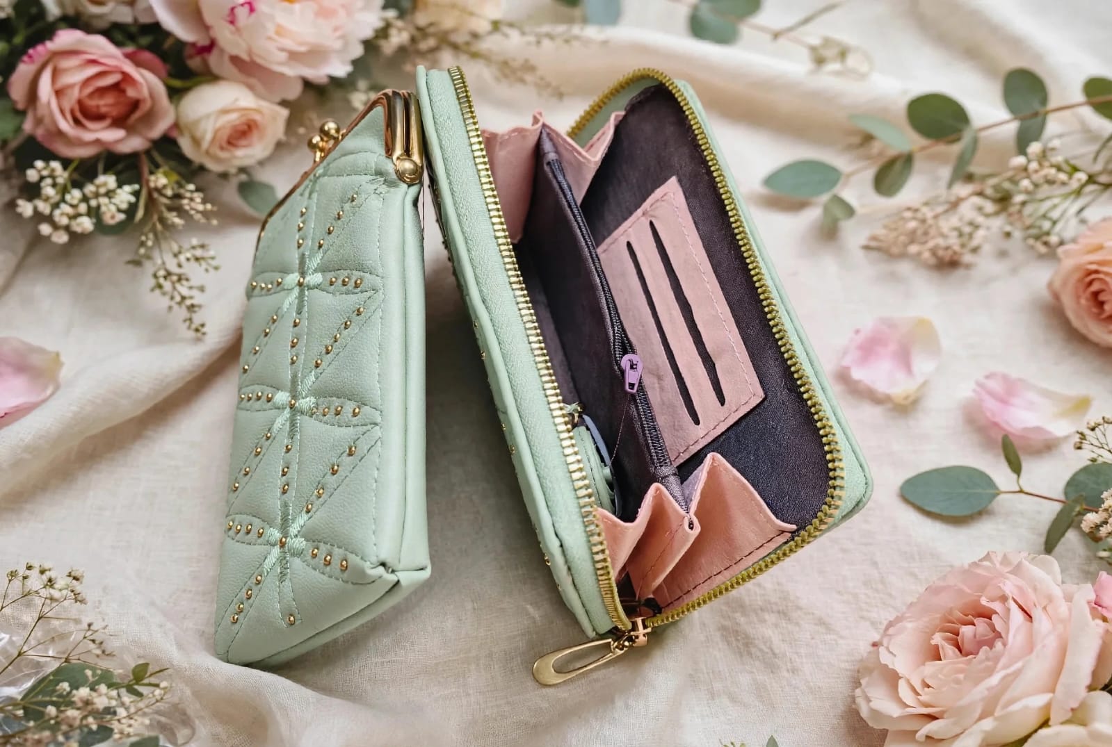 Elegant Women's Quilted Wallet