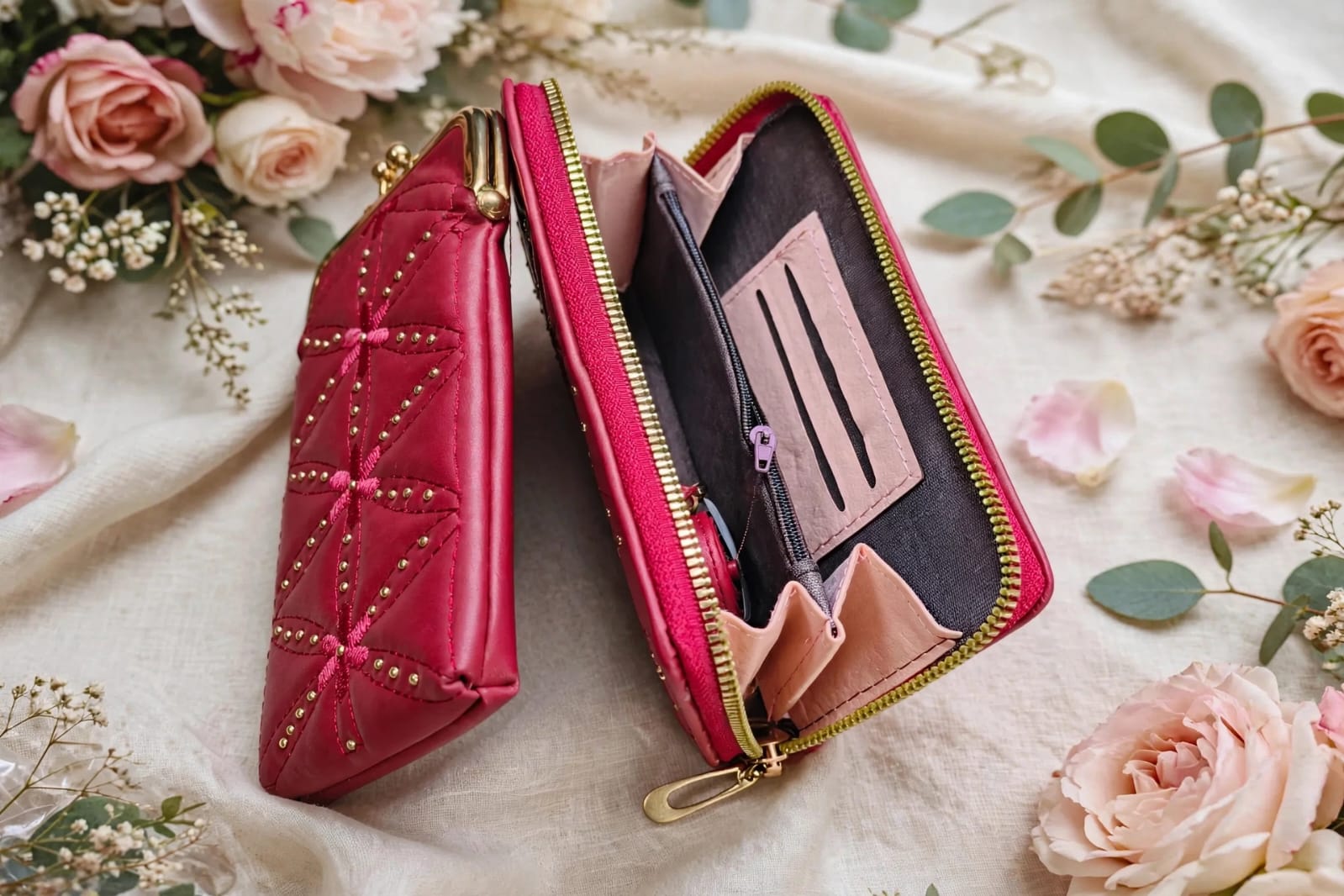 Elegant Women's Quilted Wallet